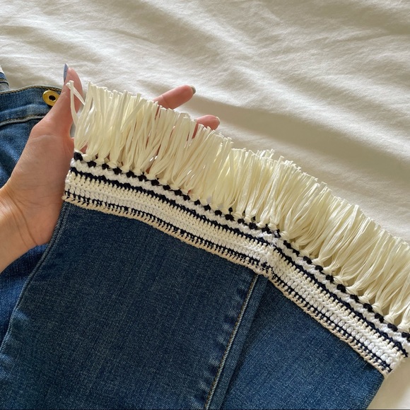 Tory Burch Connor Fringe Jeans - Picture 3 of 10